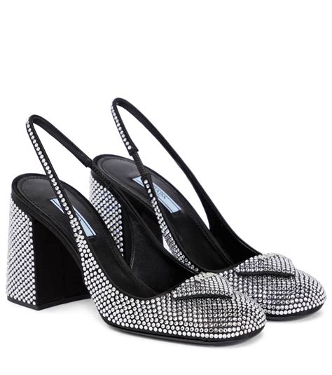prada crystal embellished pumps
